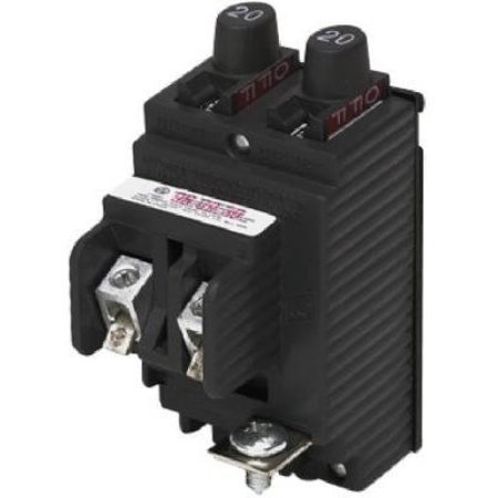 CONNECTICUT ELECTRIC Circuit Breaker, UBIP Series 20A, 2x1 Pole, 120V AC VPKUBIP2020